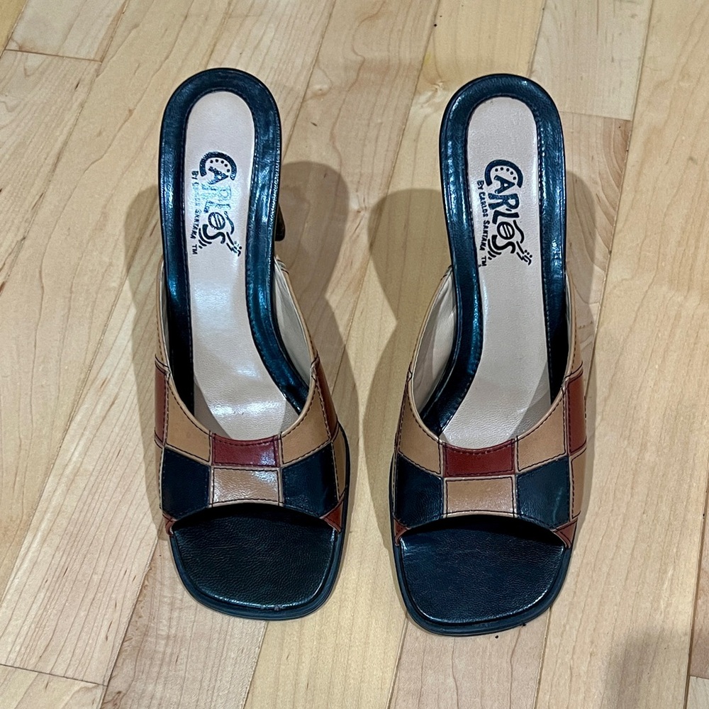 Carlos by Carlos Santana Black and Brown Heels